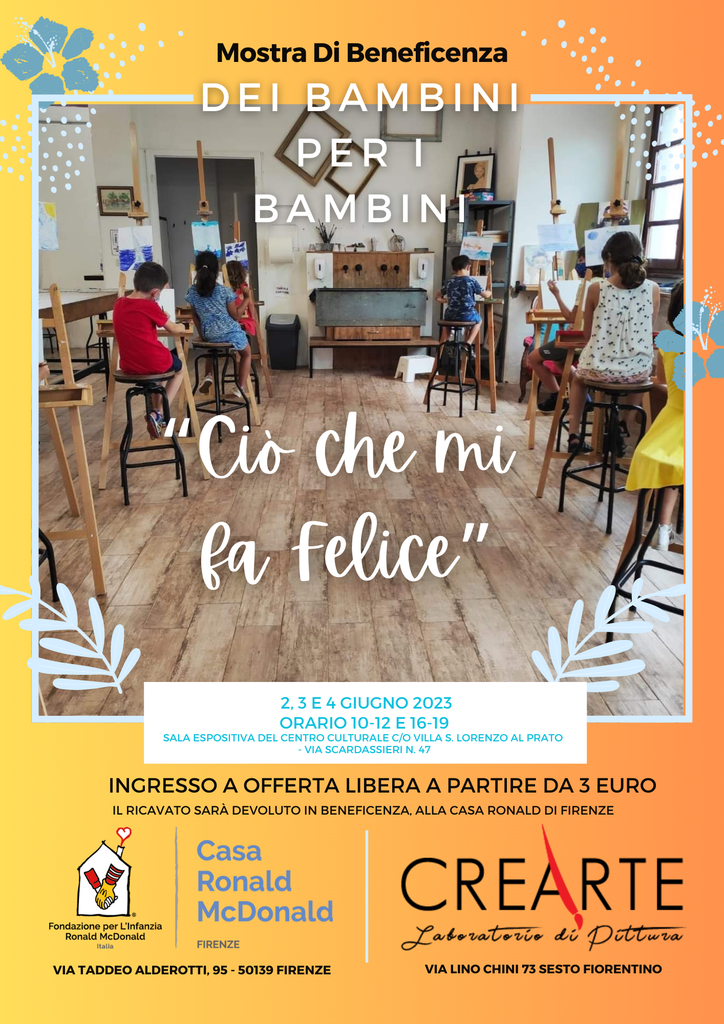 Mostra di Beneficenza per i Bambini di Casa Ronald